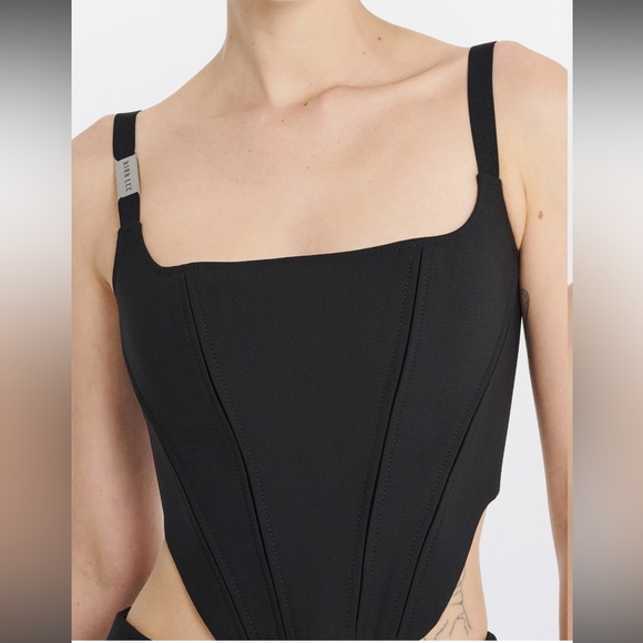 NWT Dion Lee Shadow Dart Corset Black/Black - Picture 2 of 7